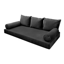 |SLIPCOVER ONLY| V3 Velvet Indoor Daybed Mattress Pillow Pipe Trim Full AD350