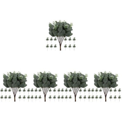  120 PCs gefälschte Eukalyptusstämme realistische Eukalyptuszweige gefälschte