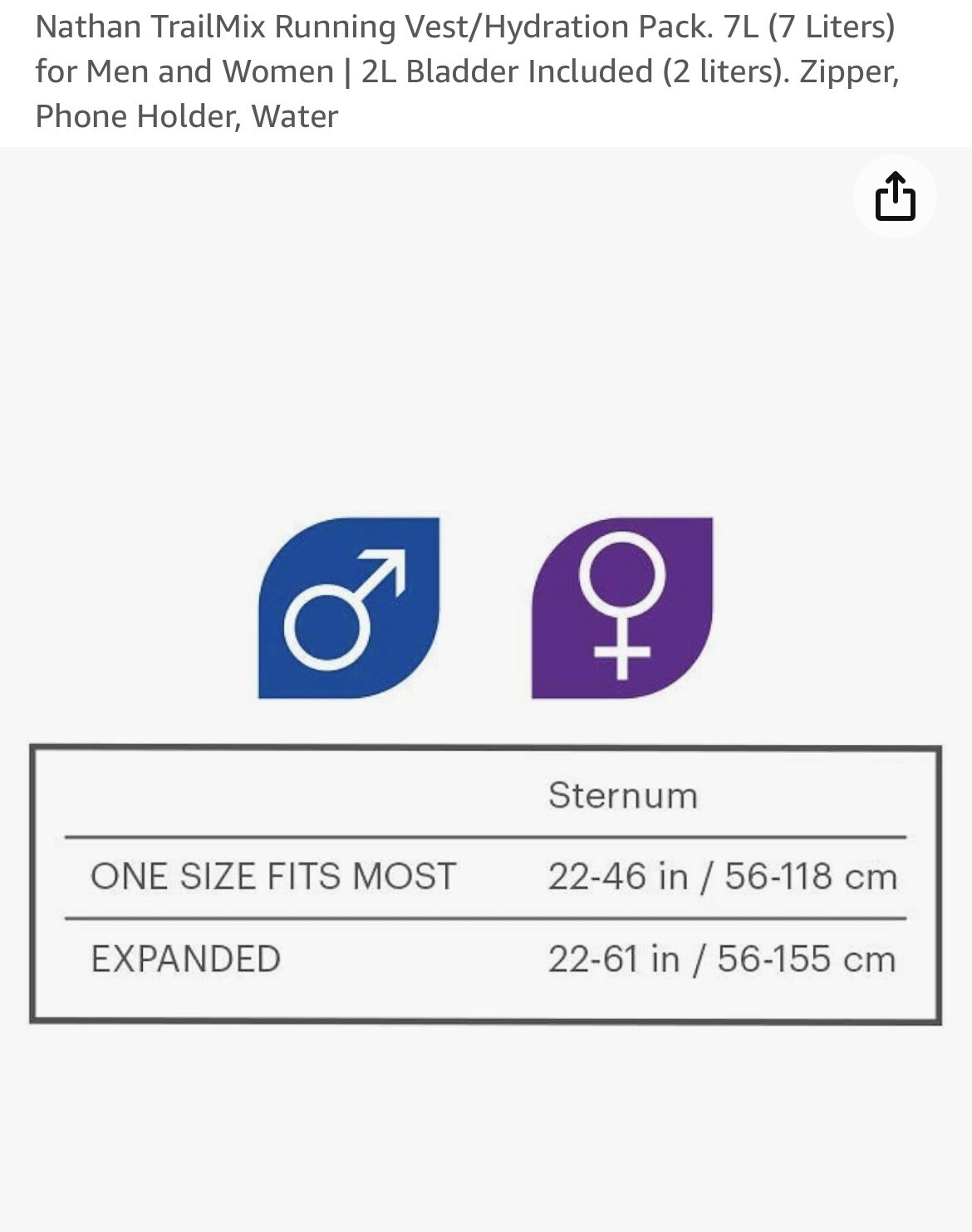 Nathan TrailMix Running Vest Hydration Pack 7L Charcoal Gray One Size