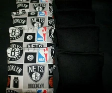 NEW YORK BROOKLYN NETS 8 ACA Regulation Cornhole Bags Quality Handmade!