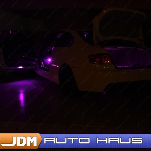 Kit de paquete de luces LED interiores moradas sin errores 13 piezas para BMW X3 E83 2004-2010 - Imagen 11 de 12