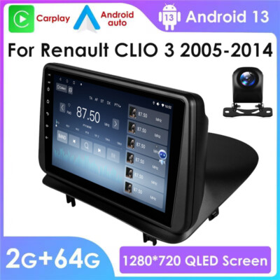 64GB Autoradio Für Renault Clio 3 2005-2014 Android Apple Carplay GPS NAVI WIFI
