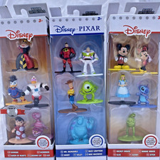 15 Disney Metalfigs Scrooge Cheshire Queen Alice Kermit Stitch Mike Woody NEW