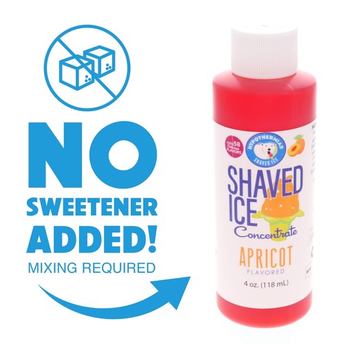 Hypothermias Apricot Flavor Syrup 🍧 Snow Cone machine Concentrate (UNSWEETENED) - Picture 2 of 7