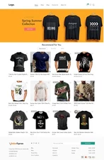 Dropshipping Website E-commerce Affiliate, Free Hosting+ Products, T-Shirts