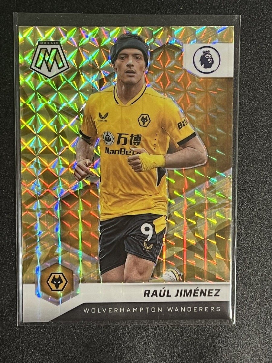 2021-22 Mosaic Premier League Raul Jimenez REACTIVE GOLD PRIZM  Wolverhampton #57
