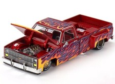 CHEVROLET SILVERADO DUALLY ON FIRE V1 "KAIDO HOUSE" 1/64 DIECAST MINI GT KHMG127