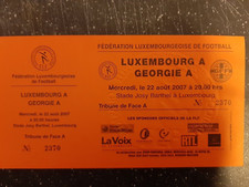Ticket  Luxemburg - Georgien  22.08.2007