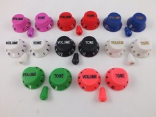 Volume et Ton Boutons+Assorti Pointe Pour Ibanez Ou Yamaha Guitare 8 Couleurs