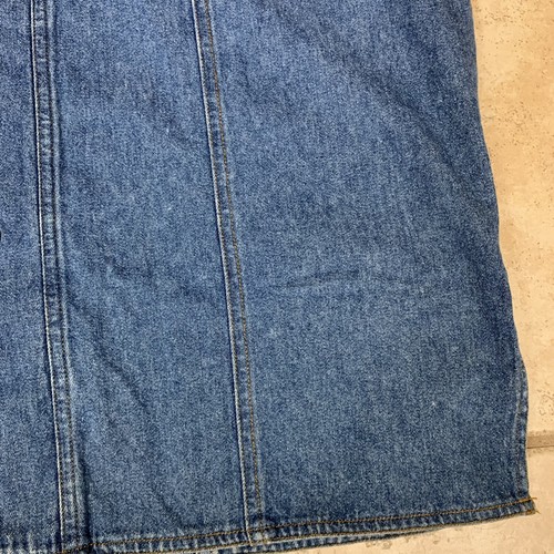 Harley Davidson Embroidered Blue Jean Denim Trucker Vest Size M Zippered Pockets - Picture 11 of 12