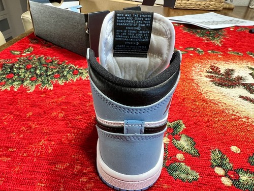 Scarpe bambino-bambina Nike air Jordan 1 mid bianco azzurro nero basket  limited | eBay