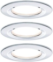 Paulmann Ebl Set Nova Coin 3-Stepdim Rd Starr Led 3X6,5W 2700K 230V Chrom/Alu