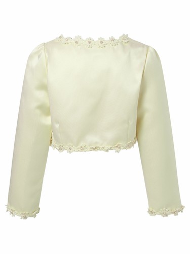 Kids Girls Bolero Shrug Cardigan Dress Long Sleeve Cropped Top Cover Up Party - Picture 49 of 63