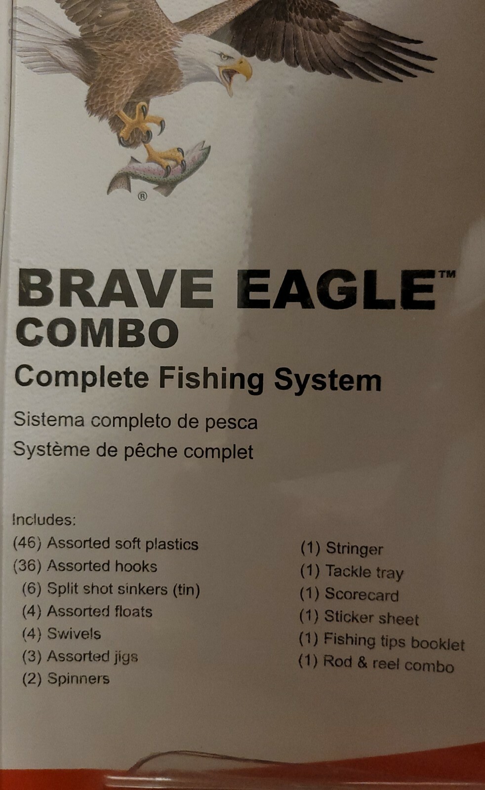 Eagle Claw Brave Eagle Combo Complete Fishing System 5' 