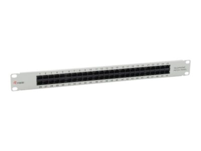 125297 Equip Pro ISDN Patch Panel CAT 3 RJ-45 X 50 Light Grey 1U 48.3 cm (19) ~D~