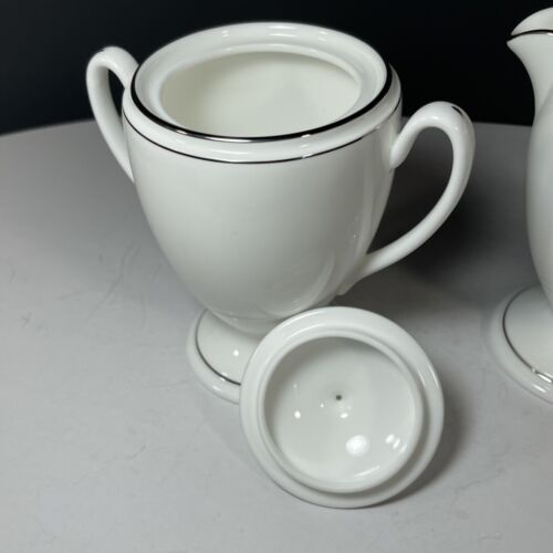 Waterford KILBARRY PLATINUM Sugar & Creamer Bone China Discontinued Pattern - Picture 11 of 16