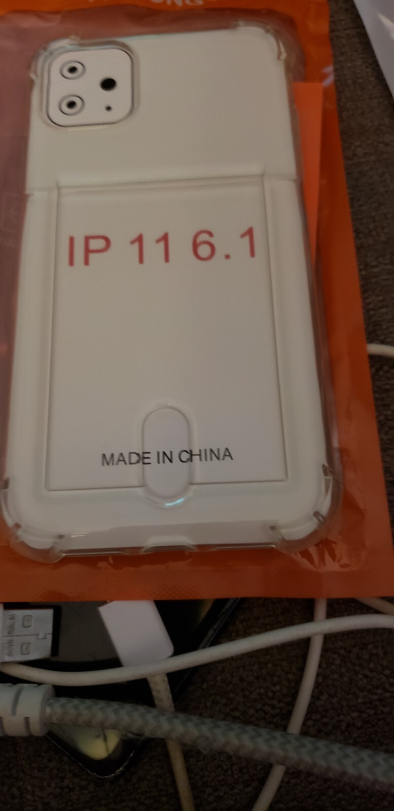 Slim Clear Card Holder Phone Case for iPhone 11 6.1 Inch-image