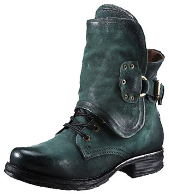 98 Airstep Bottes Biker Saintmetal Pour Femmes Pixie Vert En