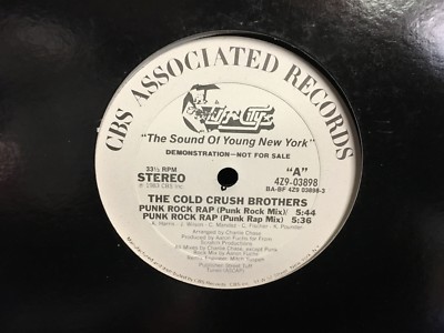 Cold Crush Brothers Punk Rock Rap 12
