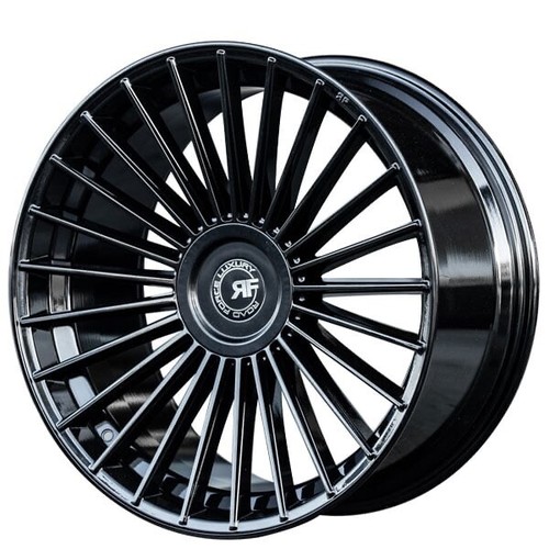 22” RF22 GLOSS BLACK CONCAVE WHEELS FOR MASERATI LEVANTE 22X9 & 22X10.5 - Picture 2 of 8