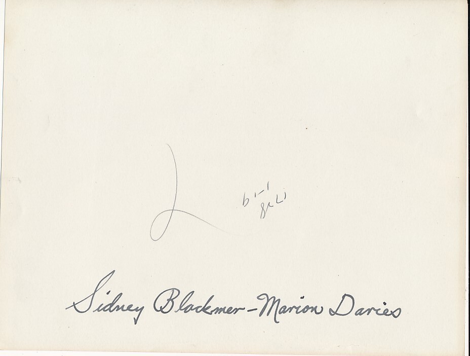 MARION DAVIES SIDNEY BLACKMER Original Vintage 20s MGM Studio Silent PROOF Photo