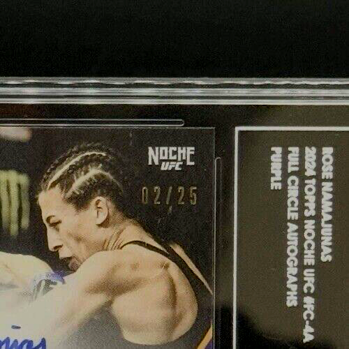 2024 Topps UFC Noche Rose Namajunas #FC-4A Purple Full Circle Autograph /25 - Bild 4 von 4