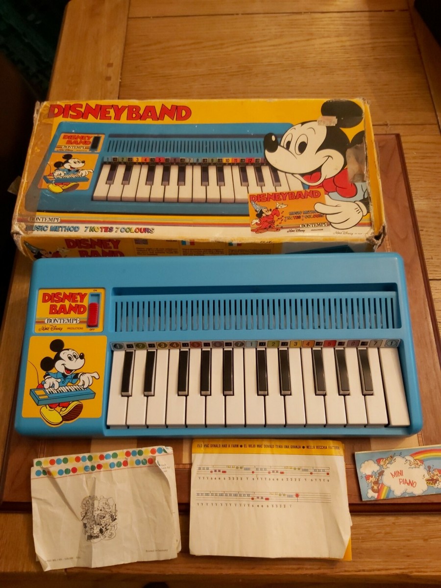 Vintage 1980s Boxed Bontempi Disney Band Organ Electronic Keyboard