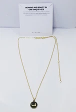 Nominal Arabic Letter F or V Necklace