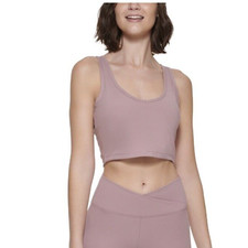 Calvin Klein Womans Sz Medium Bra Performance Stappy Style Cropped Athletic NWT