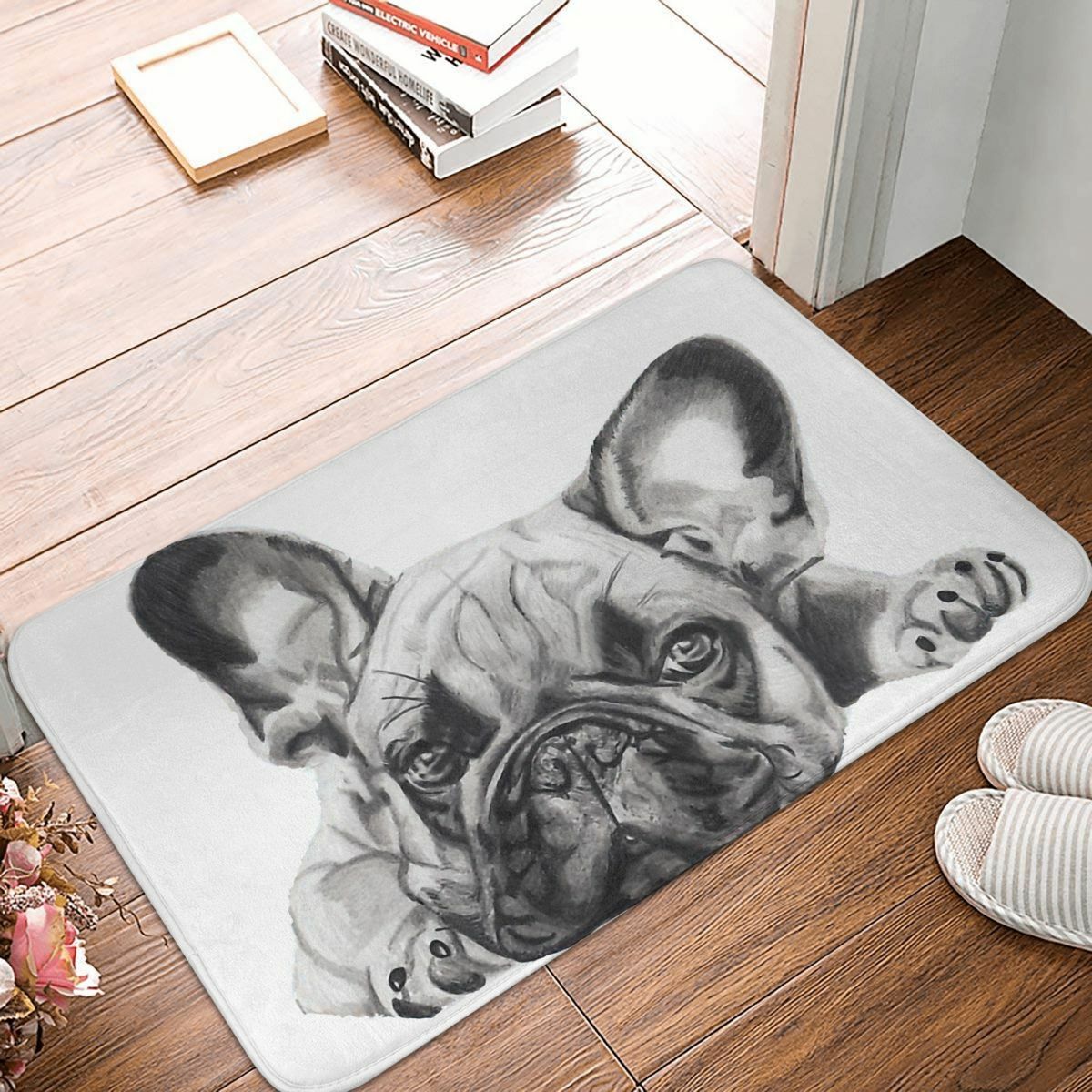 French Bulldog Frenchie Dog Non-slip Doormat Bath Mat Chop Balcony