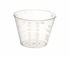Medline DYND80000 Non-Sterile Graduated Plastic Cups - 100ct