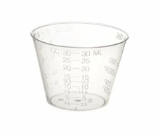 Medline DYND80000 Non-Sterile Graduated Plastic Cups - 100ct