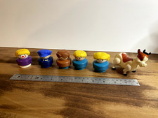 Vintage Little People Figures 1990 Fisher-Price Little People Chunky Lot Of 5