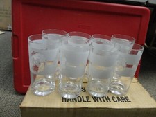 Vintage set 8 University of Notre Dame 5 3/4