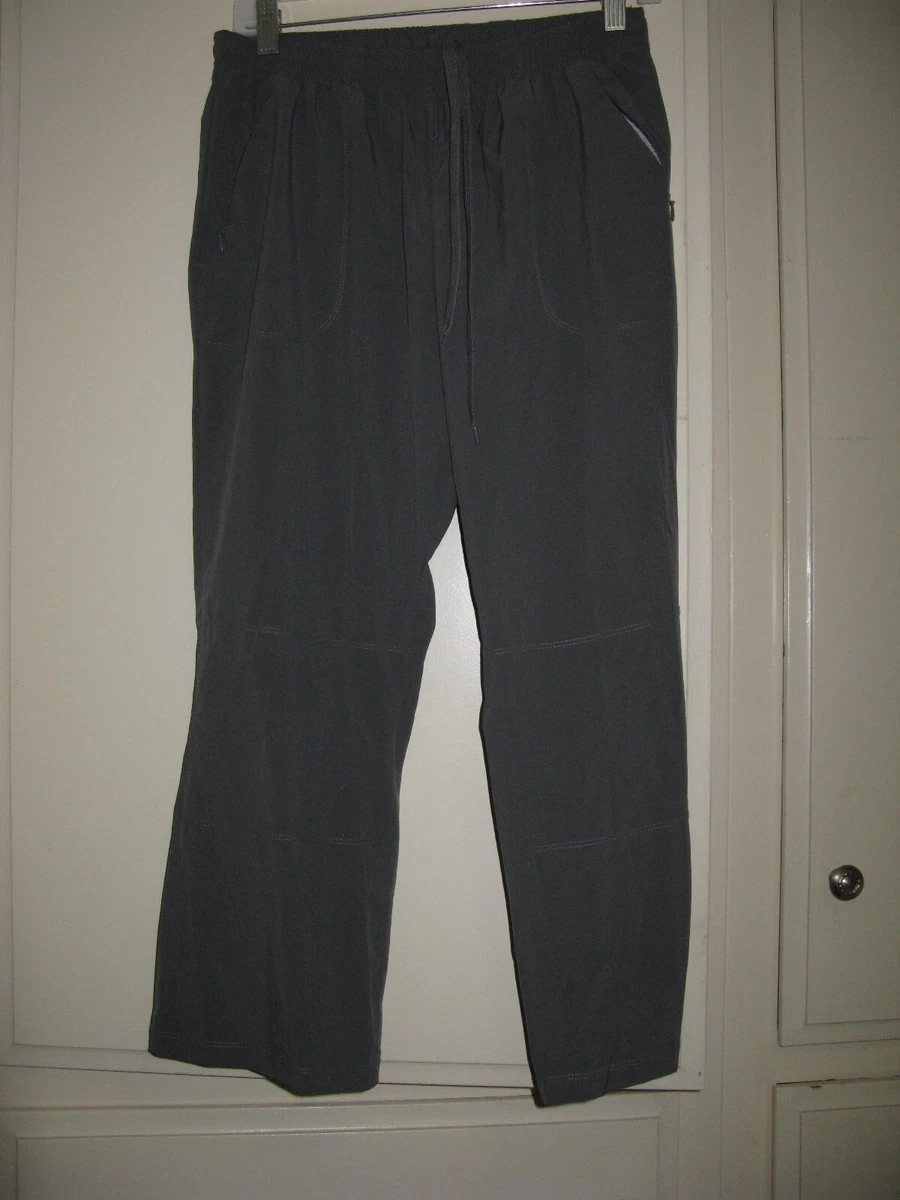 CHAMPION GRAY POLY SPANDEX PULL ON CAPRIS W POCKETS WOMAN S SZ