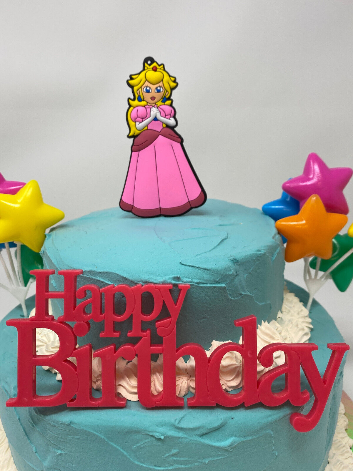 Super Cake Topper Mario Kart Princesa Peach Kong cifras de juguete Set de 6  suministros para fiestas de cumpleaños de dibujos animados Figura  decorativa (bloque de construcción mari) : : Alimentos y