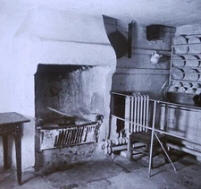 Room Where Robert Burns Was Born, Ayr Scotland, c1920's  Magic Lantern Slide