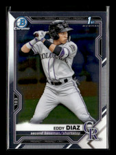 2021 Bowman #BCP-33 Eddy Diaz Chrome Prospects