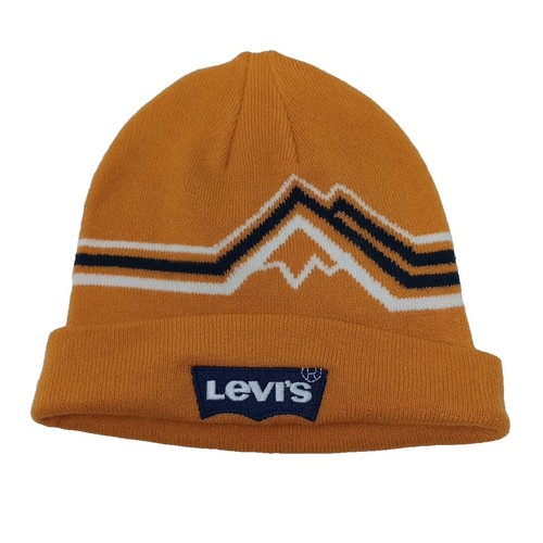 Levis Dark Gray & White Striped Knit Beanie #7289 | eBay Levis Dark Gray & White Striped Knit Beanie #7289 | eBay