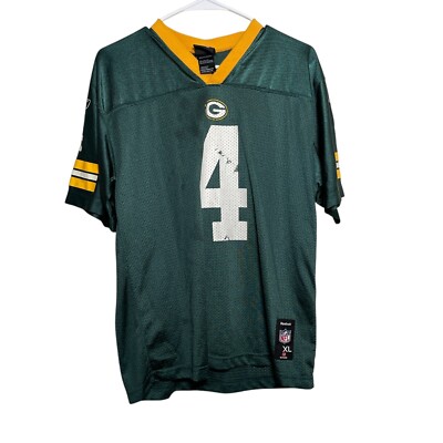 Reebok NFL Jersey Boy's XL Greenbay Packers #4 Favre Short Sleeve