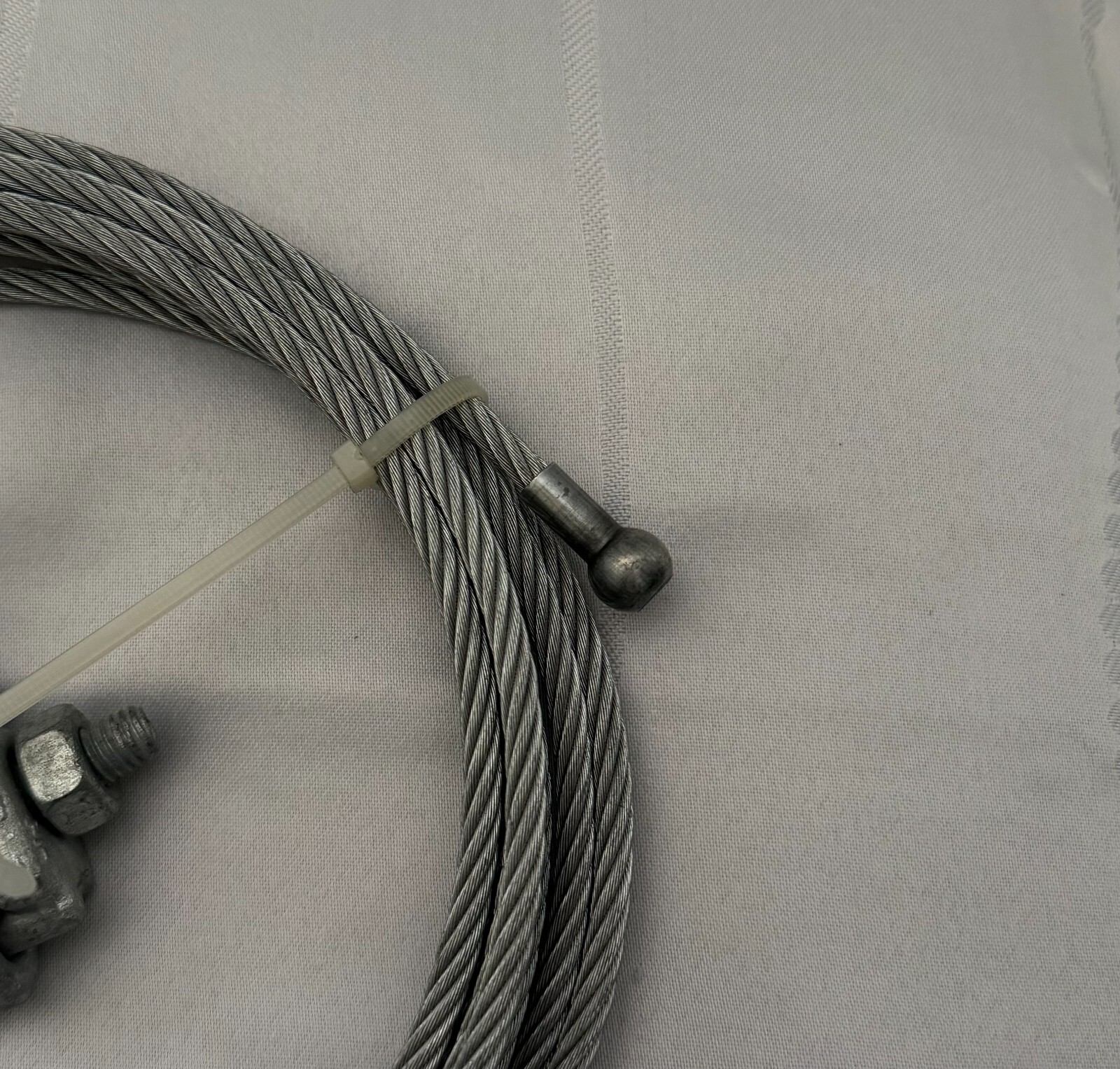 Lug-All 3/16"-1/4" Wire Rope Kit w/ Cable & Drum Anchor + Fist Grip Clamps