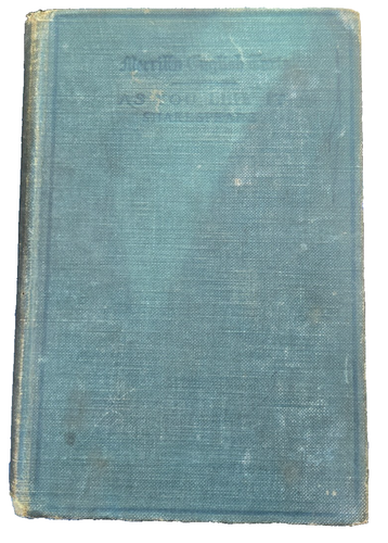 As You Like It (1910) William Shakespeare Antique Book, Merrill's English Texts