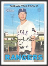 2016 Topps Heritage Shawn Tolleson Texas Rangers #199