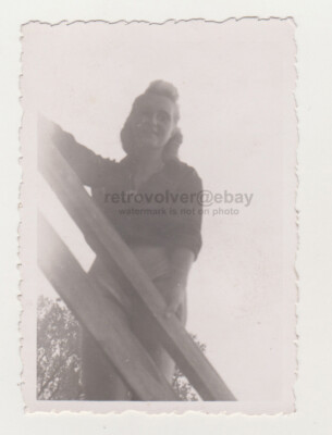 Pretty Cute Young Woman Charming Attractive Lady Girl Nice Unusual VTG Snapshot 