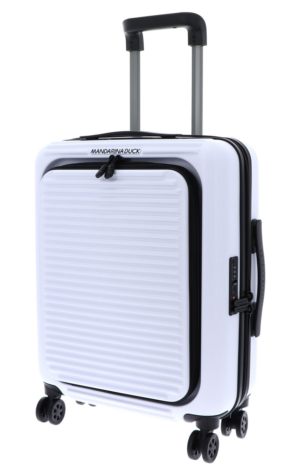 MANDARINA DUCK Cabin Trolley With Front Pocket XS Optical White