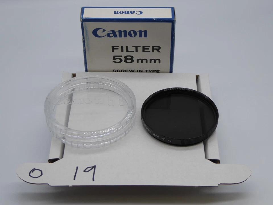 Canon 58mm ND 4x neutral density filter, 4 x boxed with genuine keeper mint - Image 2 of 3