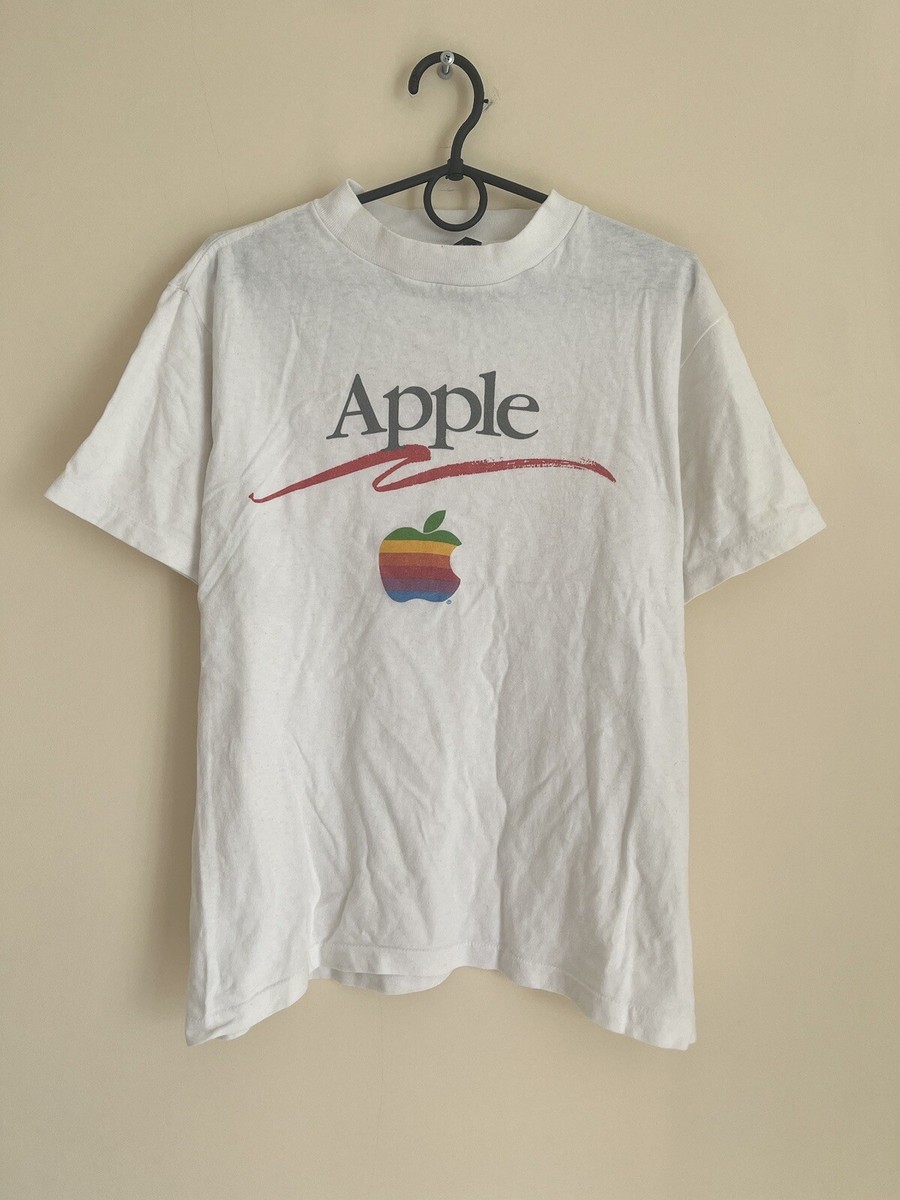 80s apple Tシャツ made in USA Very Rare APPLE Vintage 1980s/1990s Official T Shirt by