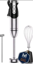 MegaWise Pro Titanium Reinforced 3-in-1 Immersion Hand Blender, Powerful with 80