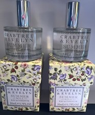2x NEW Crabtree Evelyn Eau De Toilette Spray Perfume SUMMER HILL EDT Lot x 2