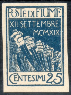 RIVER 1920 ENTRANCE OF THE LEGIONARIES 25c. UNSERRATED INDIGO MNH**